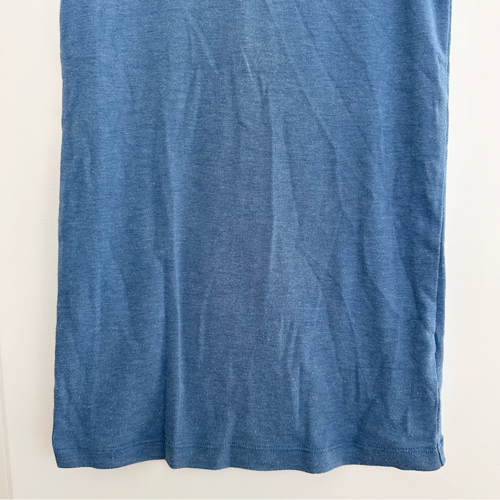 Blue Sleeveless Henley Tank Top - Layering Tank - Y2K Style - Picture 6 of 12